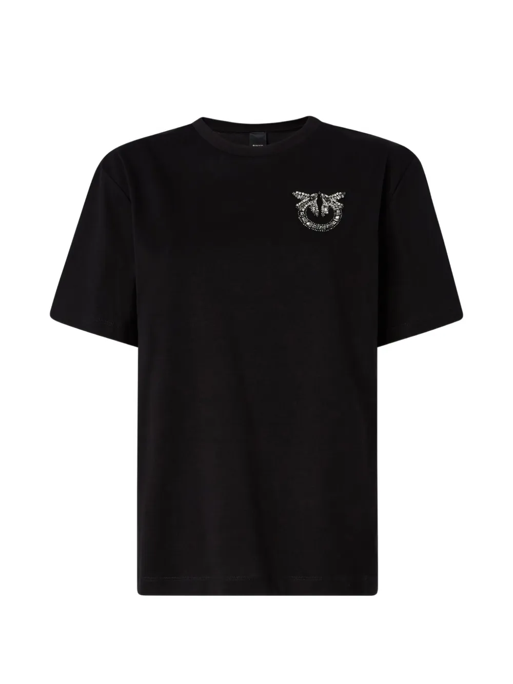 PINKO Love Birds T-shirt Zwart