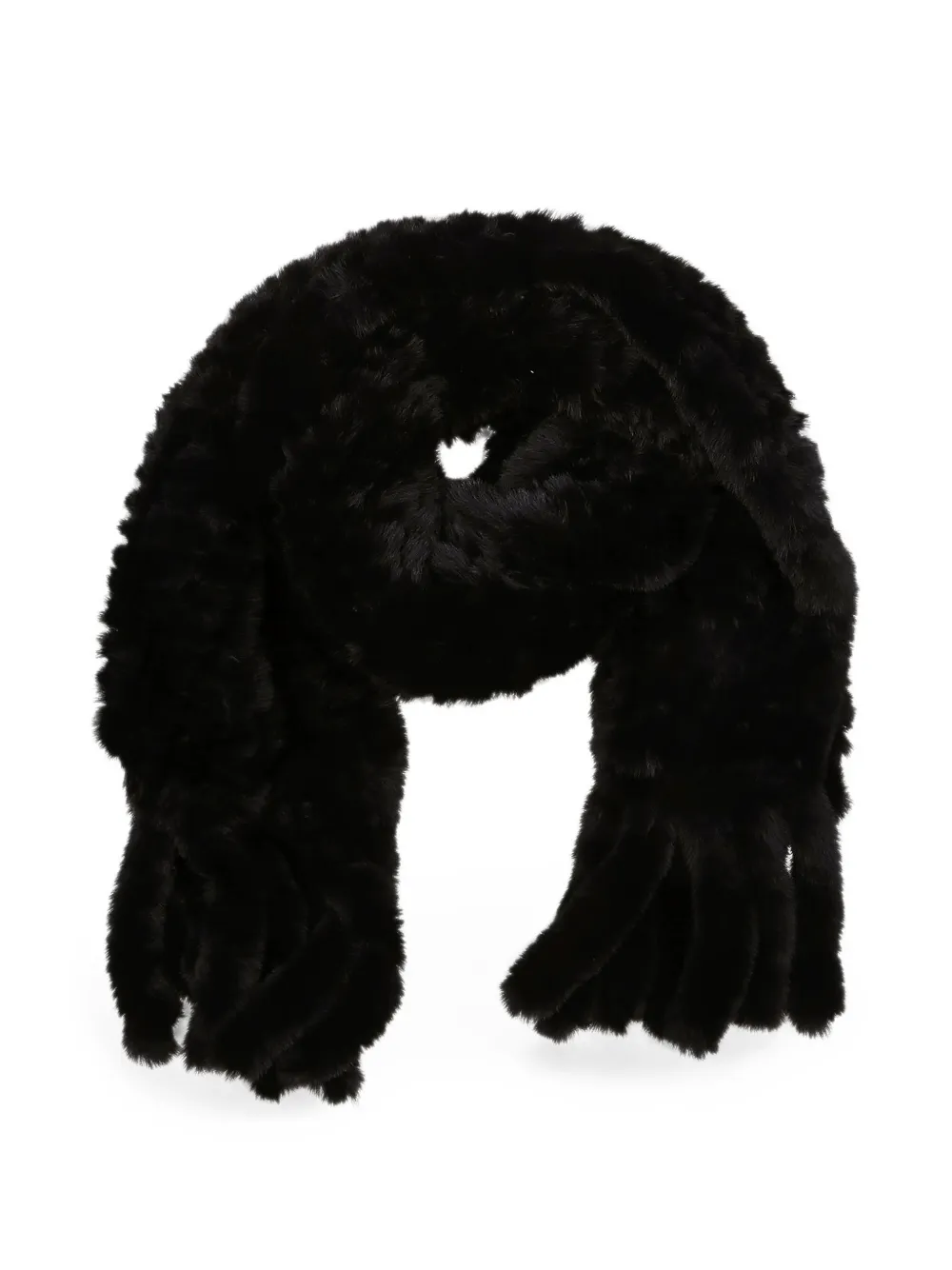 PINKO faux-fur scarf - Nero