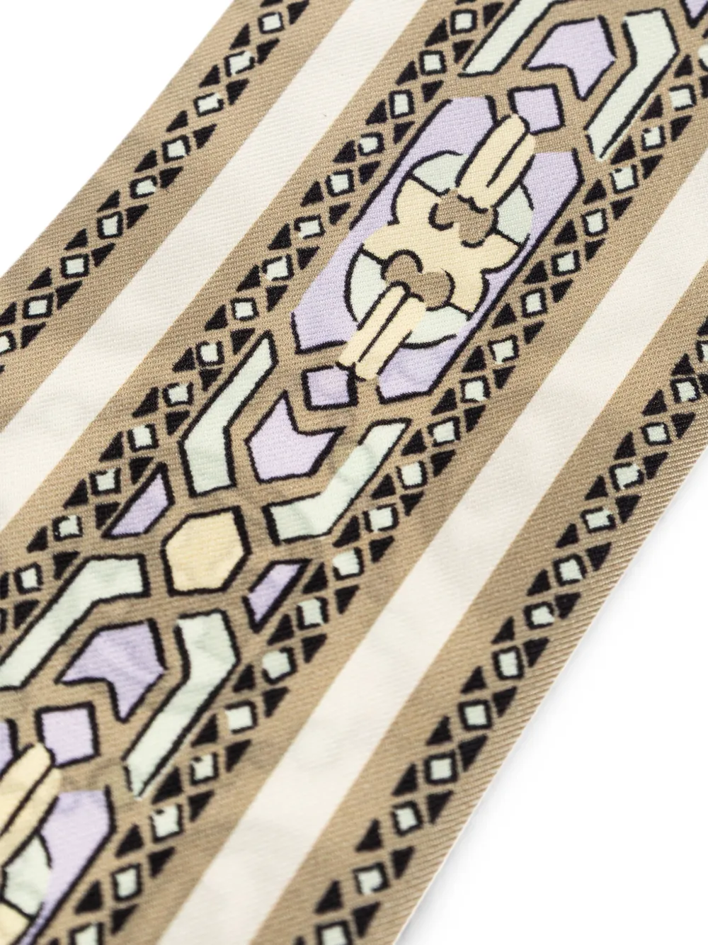 Tory Burch Zijden sjaal met T monogram Beige