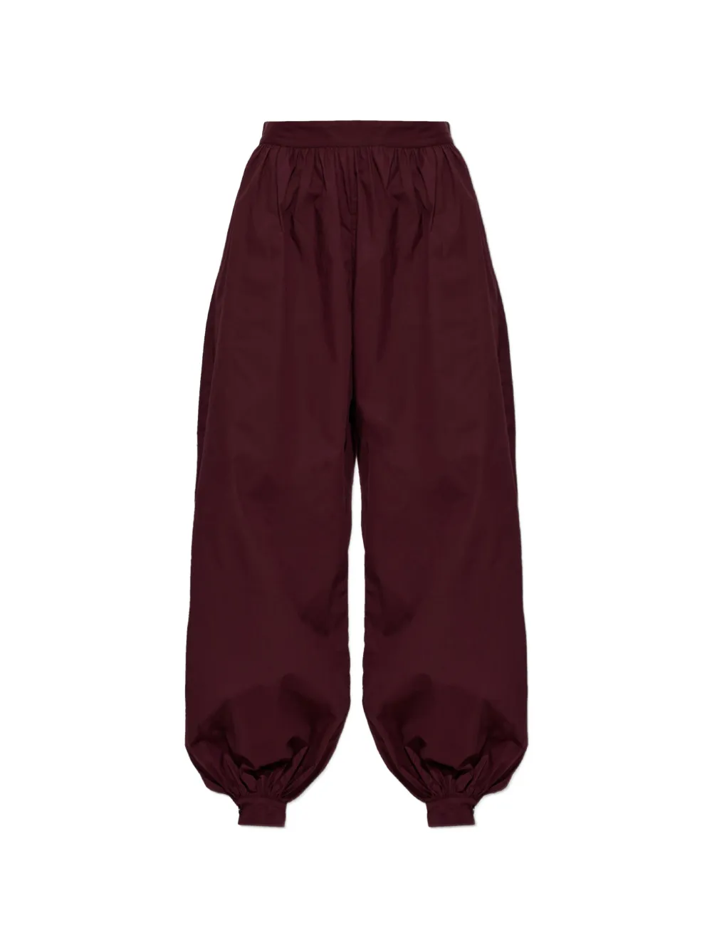 ROTATE BIRGER CHRISTENSEN gathered-cuff loose-fit trousers - Rosso