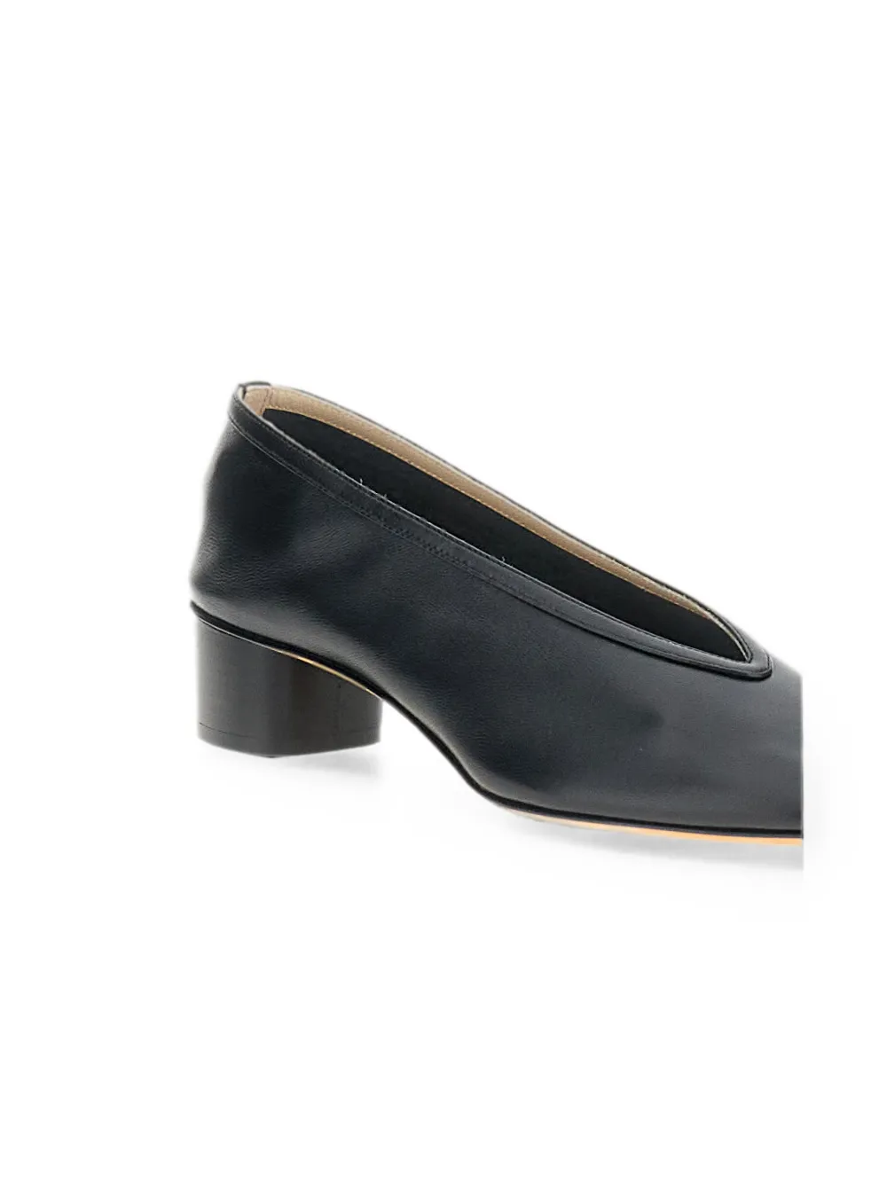 Le Monde Beryl calf leather block-heel pumps Zwart