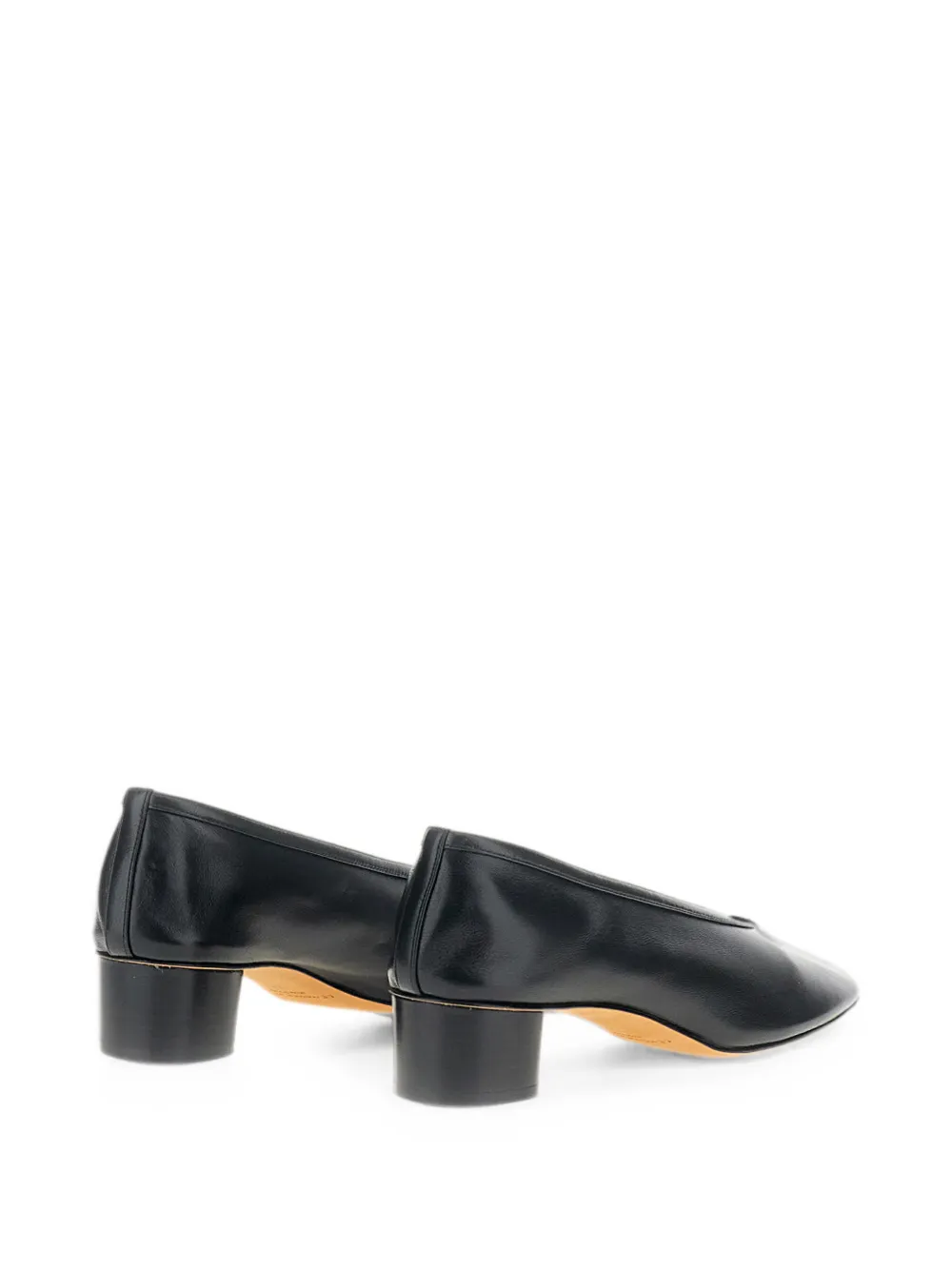 Le Monde Beryl calf leather block-heel pumps Zwart