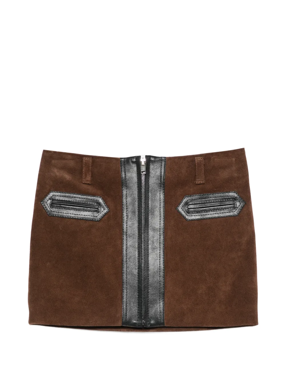 Marni suede mini skirt - Marrone