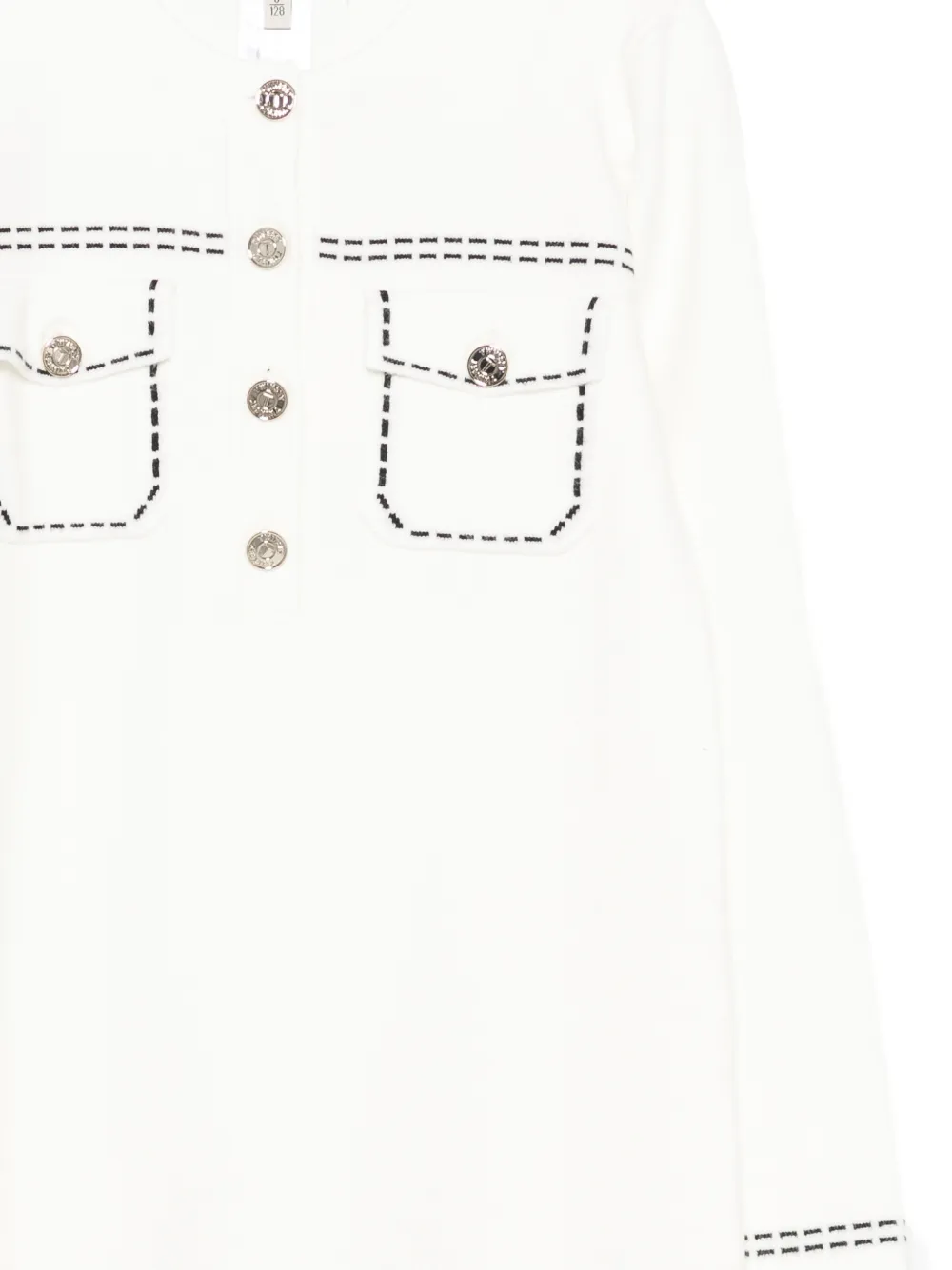 TWINSET Kids Gebreide jurk Beige