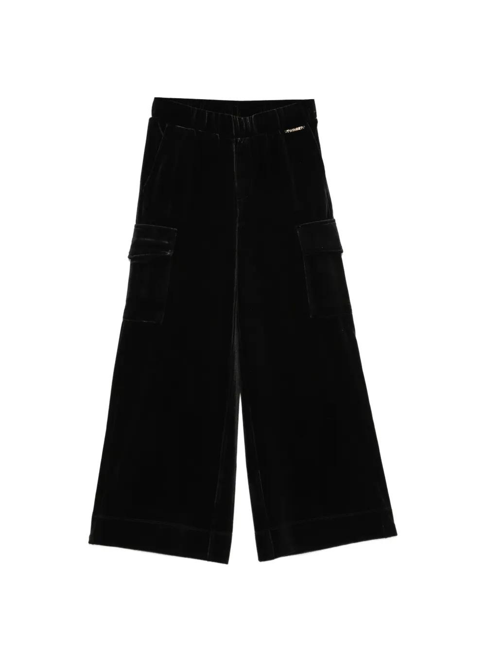 TWINSET Kids cargo-pocket cargo pants - Nero