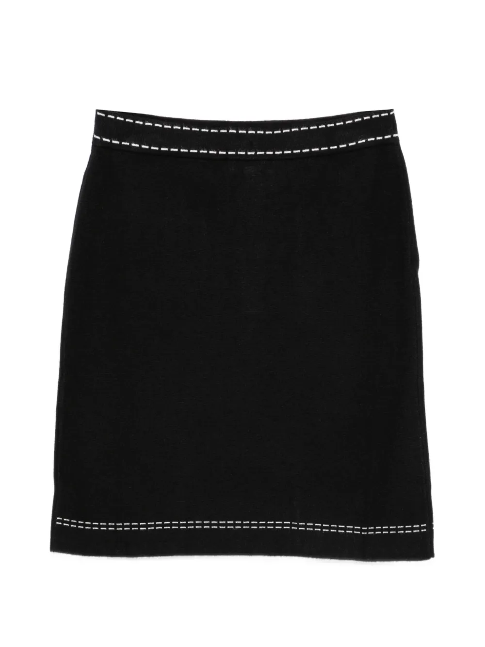 TWINSET Kids Rok met contrasterende stiksels Zwart