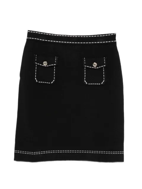 TWINSET Kids falda con costuras en contraste