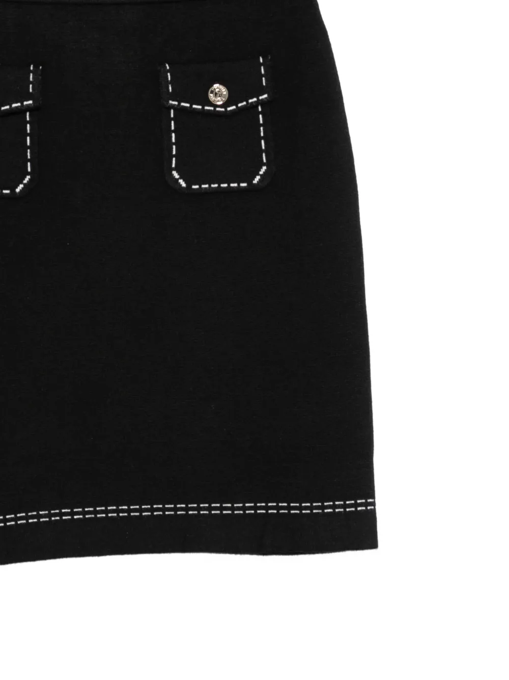TWINSET Kids Rok met contrasterende stiksels Zwart