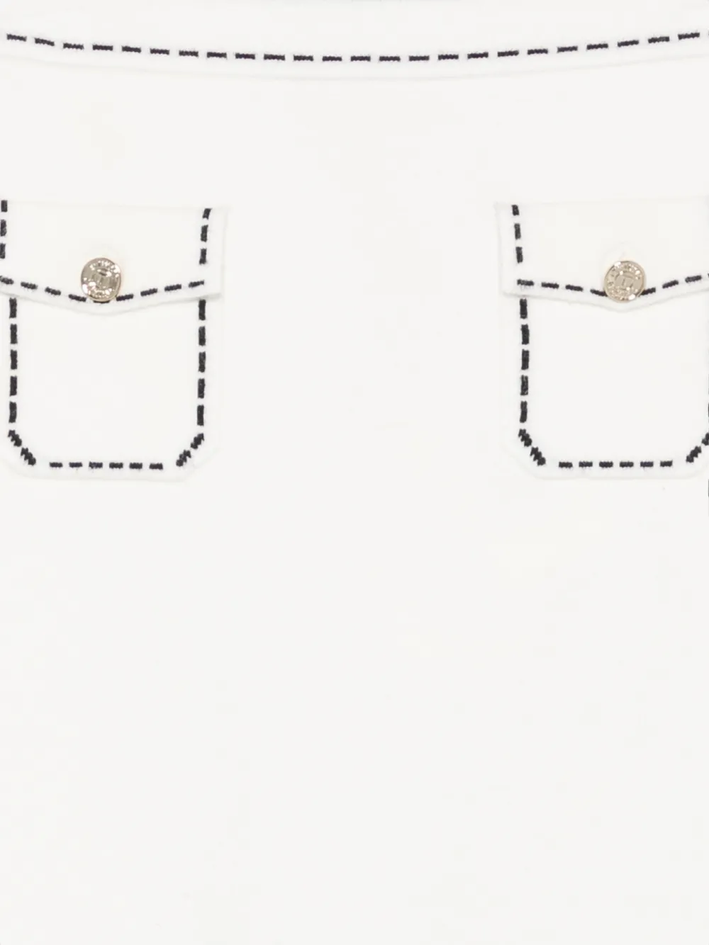 TWINSET Kids Gebreide rok met stiksels Beige