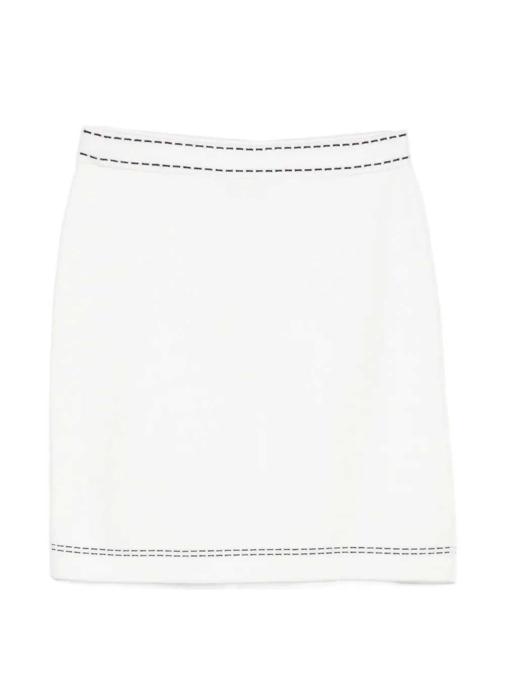 TWINSET Kids Gebreide rok met stiksels Beige
