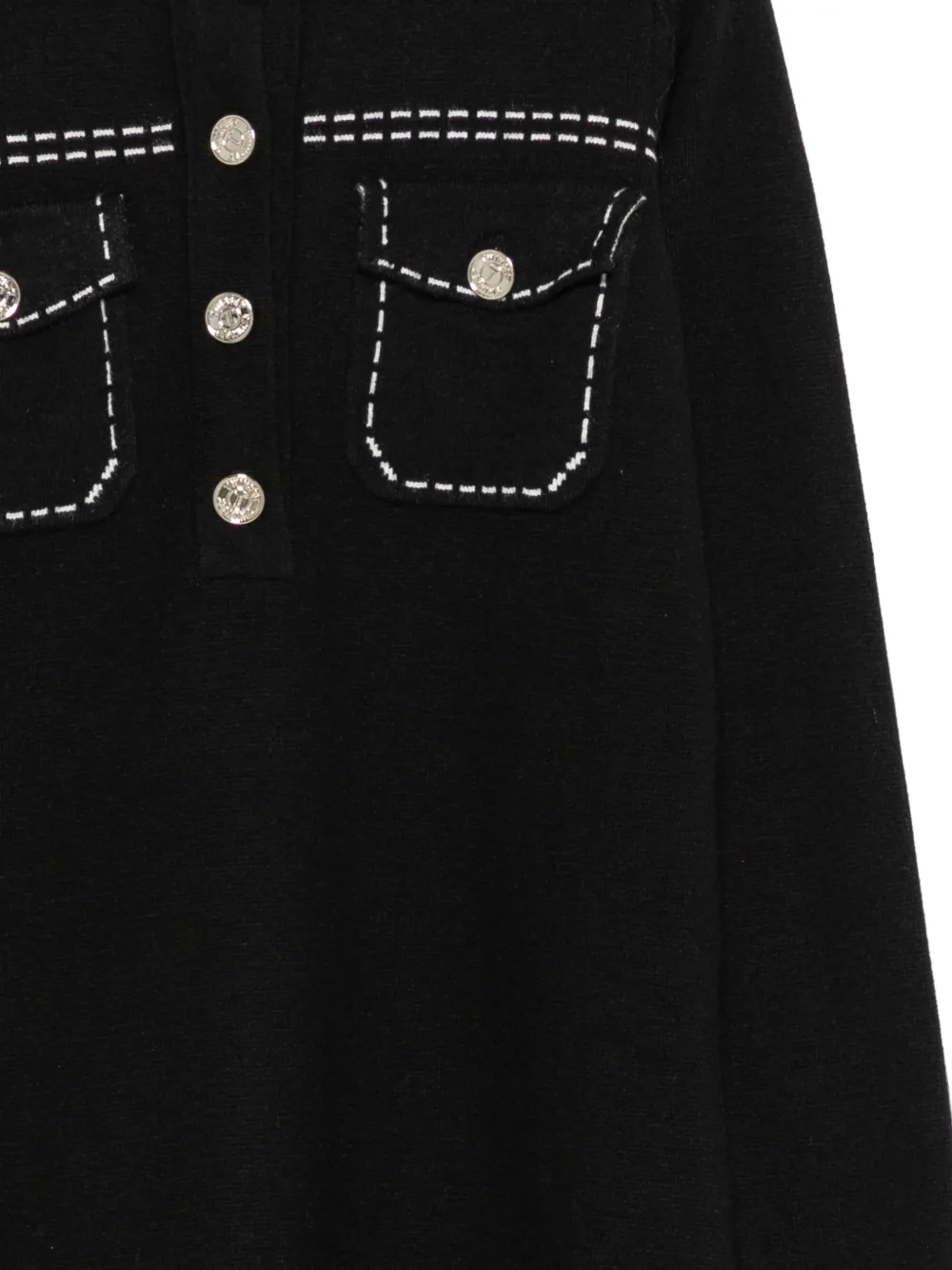 TWINSET Kids Gebreide jurk Zwart