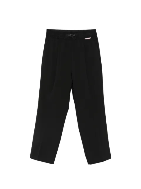 TWINSET Kids flannel palazzo pants with pleats