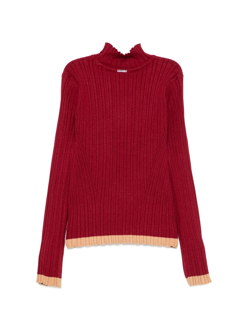 TWINSET Kids Geribbelde coltrui Rood