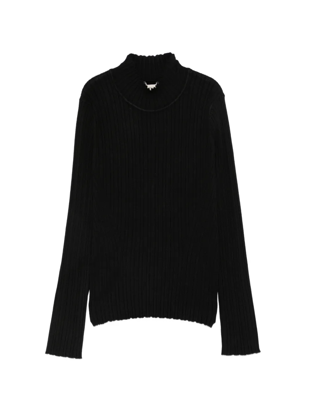 TWINSET Kids ribbed-knit high-neck sweater - Nero