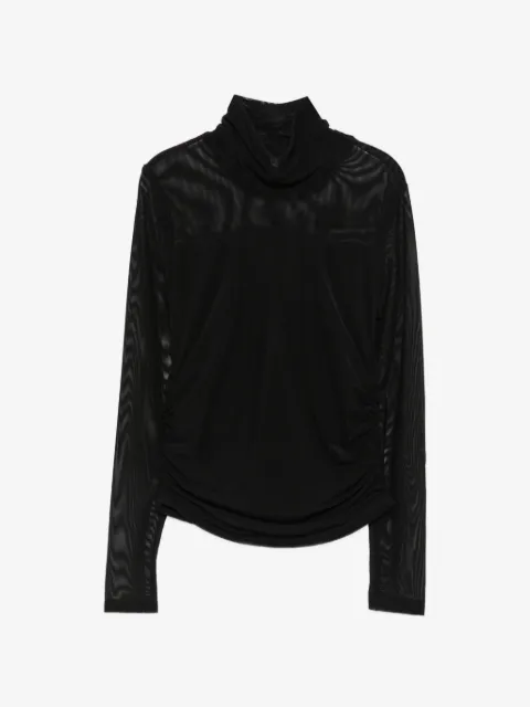 TWINSET Kids top de malla fruncido