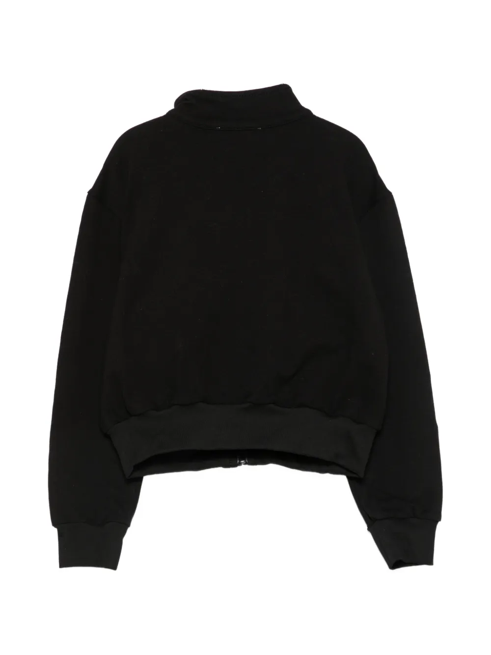TWINSET Kids Trui met logo-band en rits Zwart