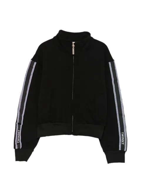 TWINSET Kids jersey con franja del logo