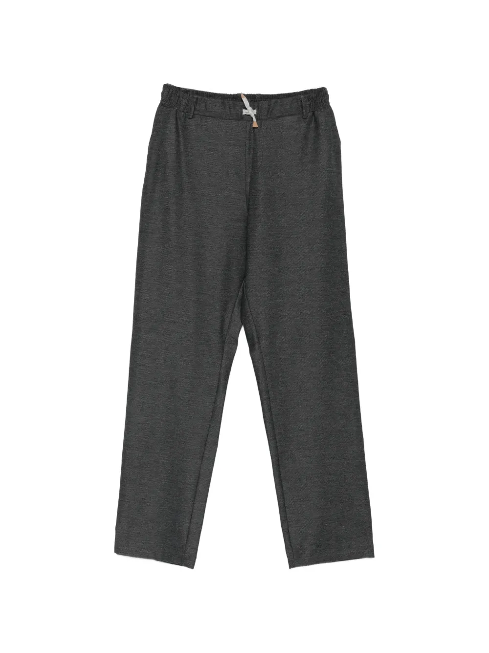 Eleventy Kids drawstring elasticated-waist trousers - Grigio