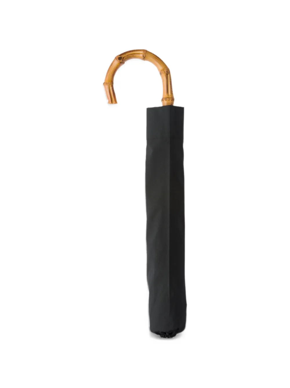 Church's Telescopische paraplu met whangee-handvat Zwart