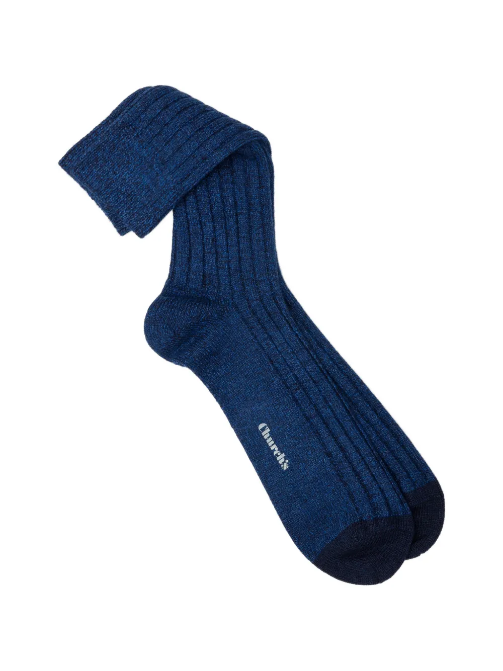 Church's Geribbelde sokken met gemêleerd effect Blauw