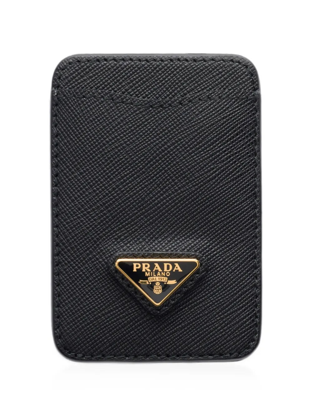 Prada Portacarte in pelle Saffiano - Nero