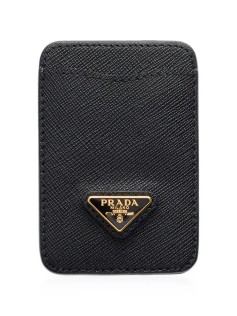 Prada tarjetero de piel saffiano