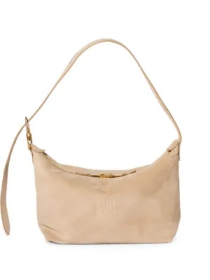 Miu Miu スエード ショルダーバッグ | ブラウン | FARFETCH JP