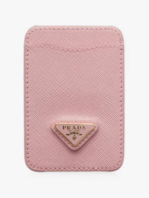 Prada tarjetero de piel saffiano