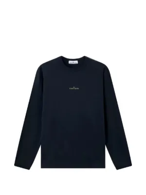 Stone Island ロゴ ロングTシャツ | ブラック | FARFETCH JP