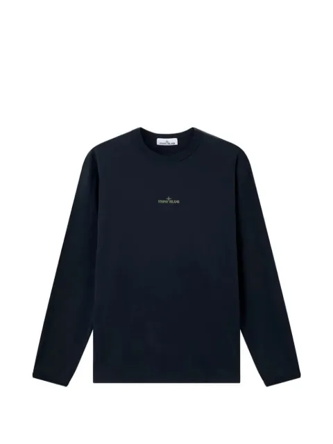 Stone Island logo-print long-sleeve T-shirt