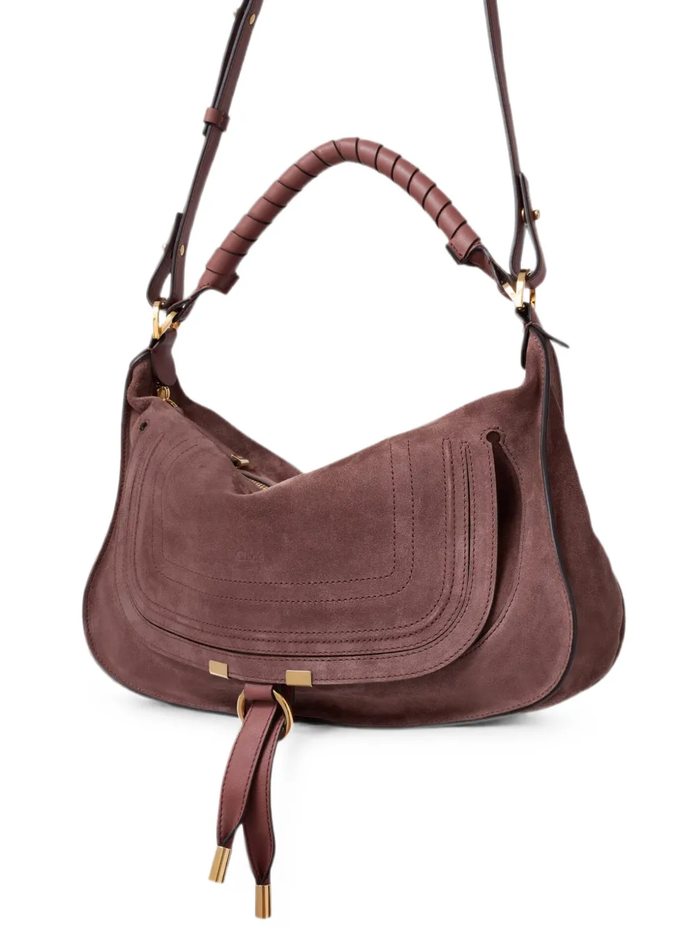 Chloé Kleine Marcie schoudertas Bruin