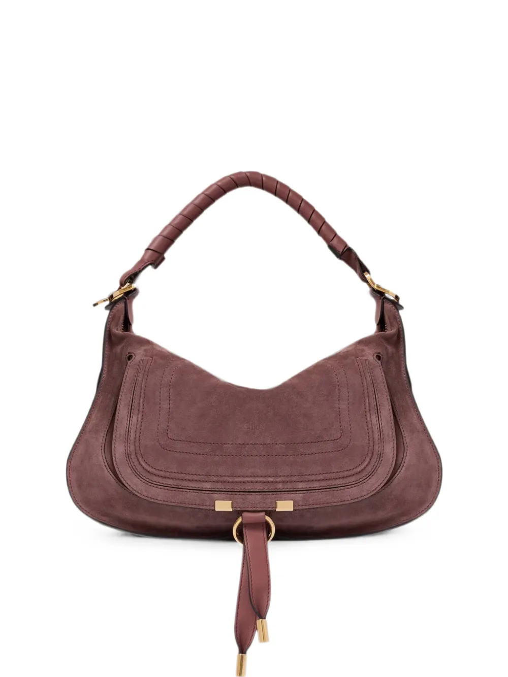 Chloé small Marcie suede tote bag - Braun
