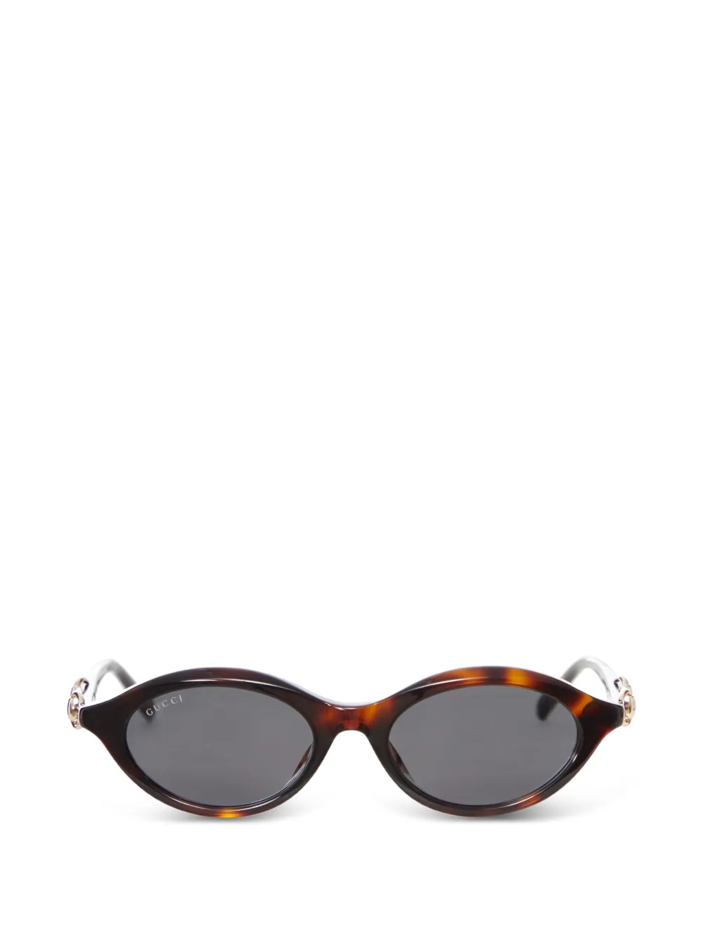 Gucci Horsebit tortoiseshell-effect sunglasses - Braun