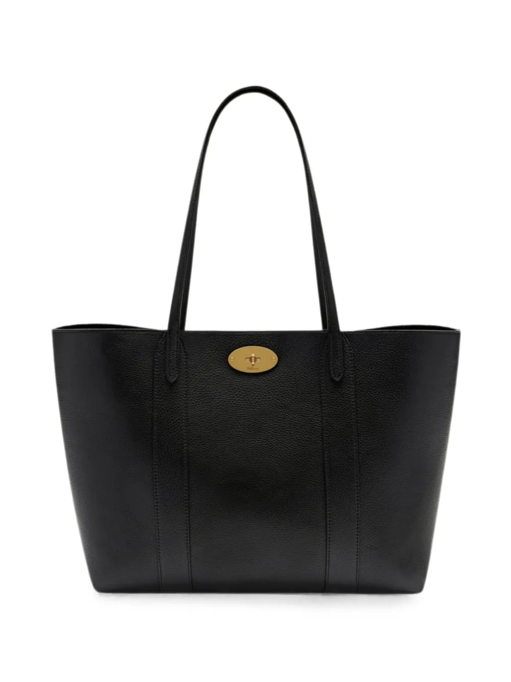 Mulberry Bayswater grained leather tote bag - Black