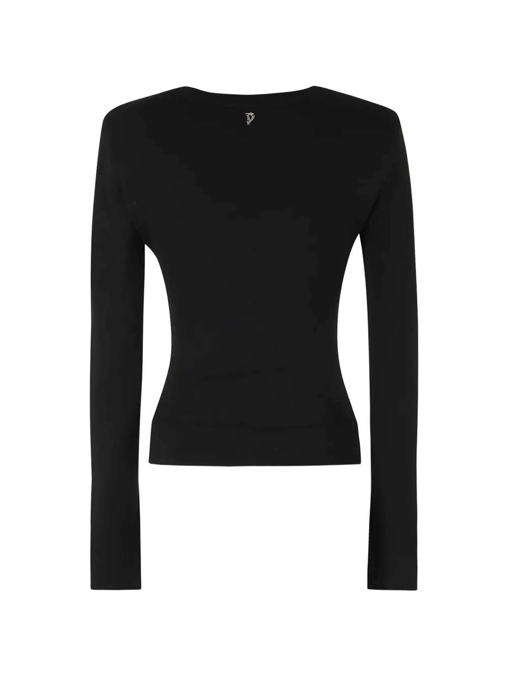 DONDUP ribbed-knit slim-fit sweater Zwart