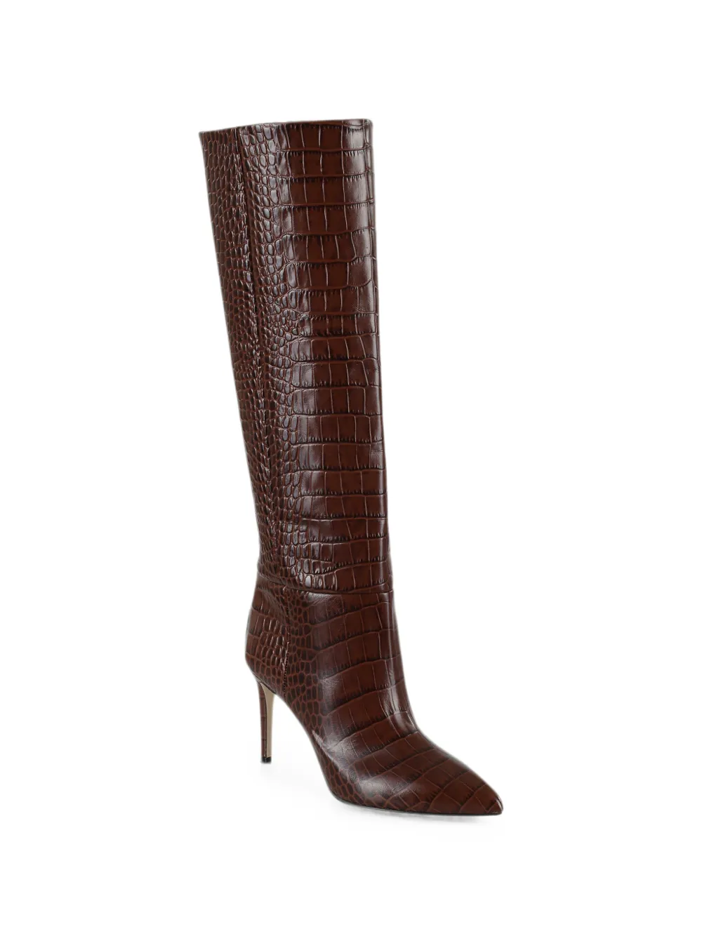 Paris Texas croc-effect pointed-toe boots Bruin