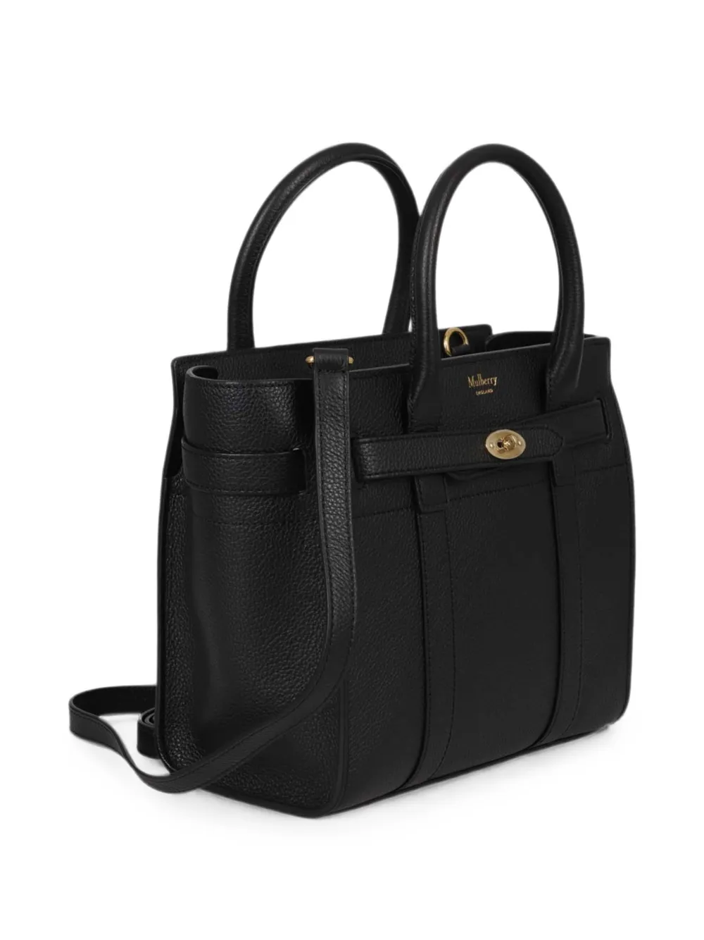 Mulberry Bayswater mini shopper met ritsen Zwart