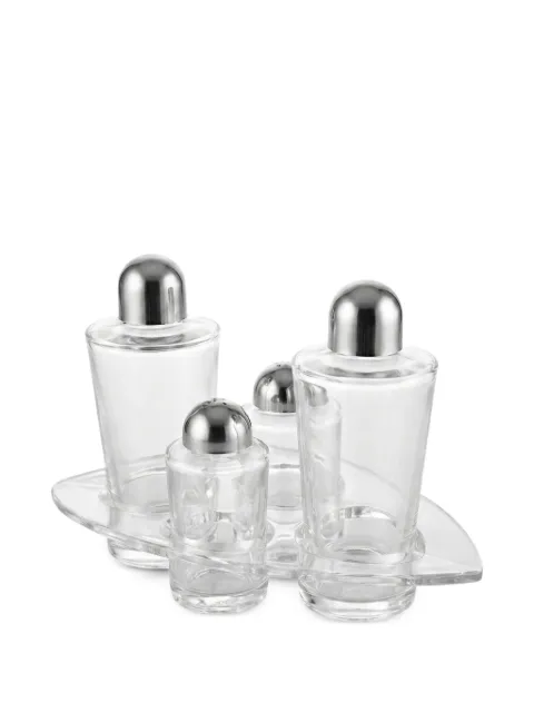 COLLEVILCA Foglia crystal cruet set
