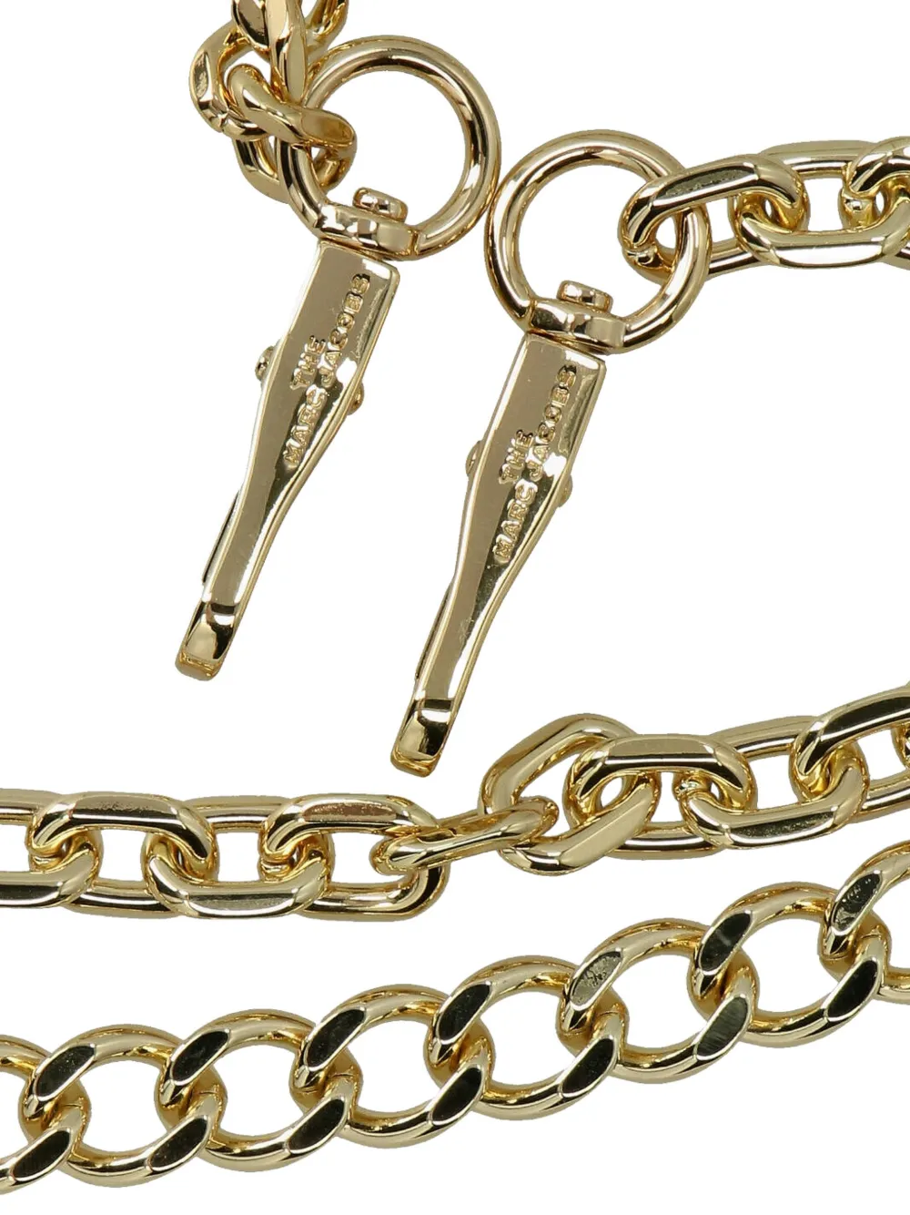 Marc Jacobs Tassenband met logo-plakkaat Goud