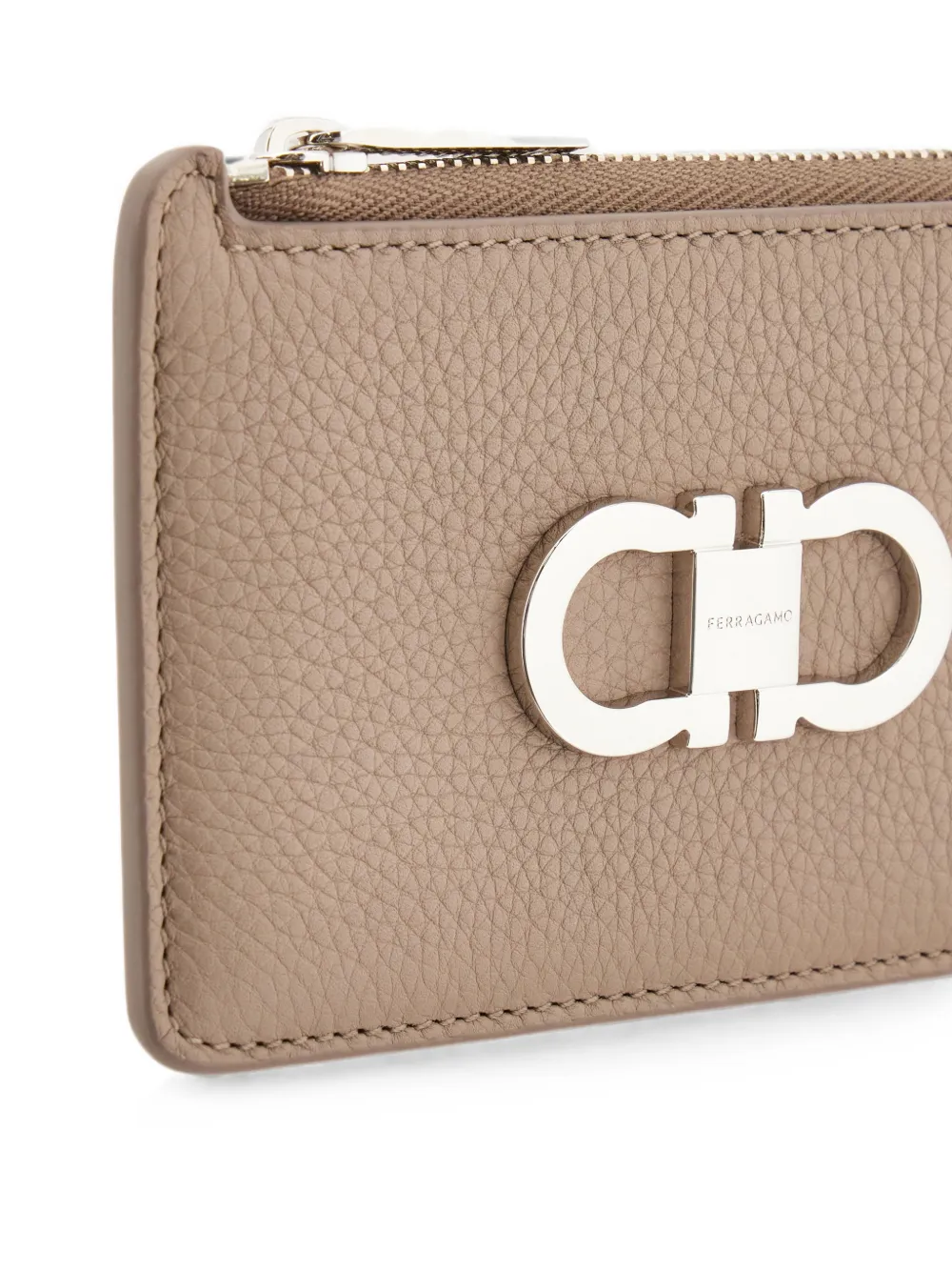 Ferragamo Double Gancini pasjeshouder Beige