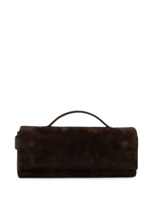 Brunello Cucinelli Monili Essence Clutch Bag in Brown