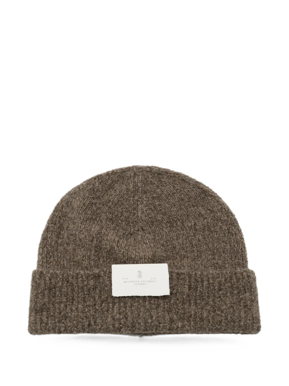 Brunello Cucinelli ribbed-knit beanie hat - Marrone