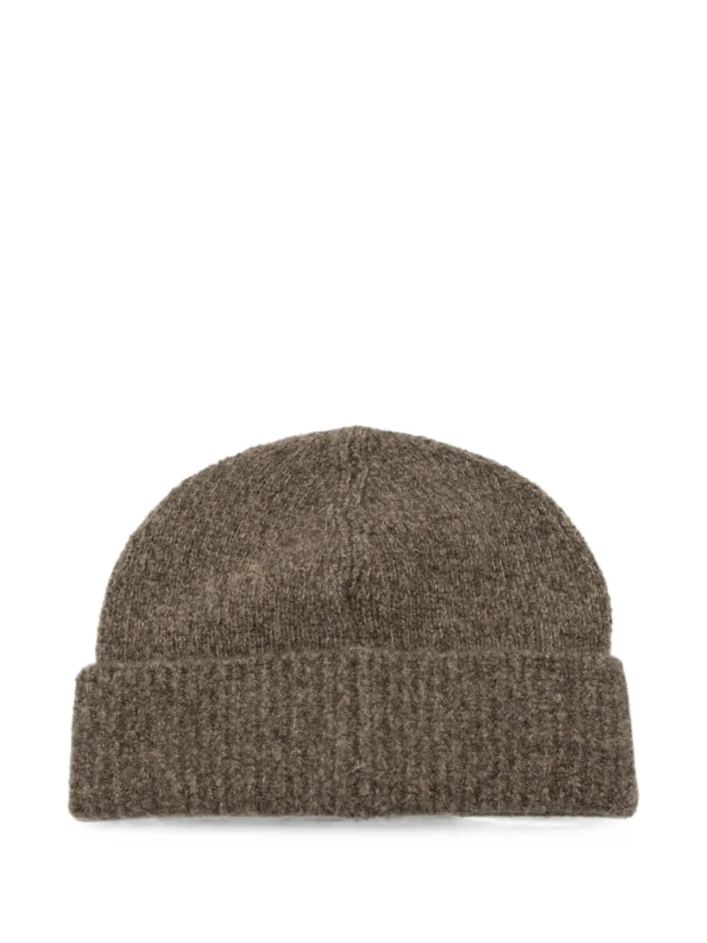Brunello Cucinelli Ribgebreide muts Bruin