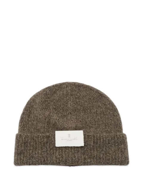 Brunello Cucinelli ribbed-knit beanie hat