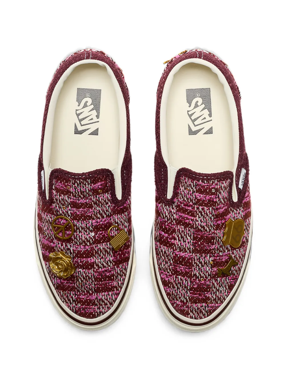 Vans Premium Classic charm-embellished sneakers Roze