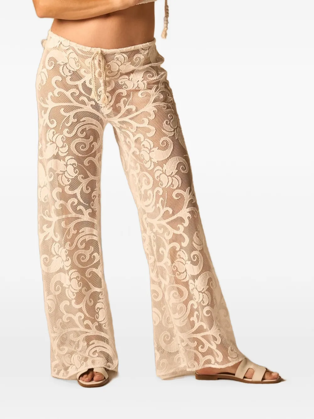 JBQ Andros flared trousers - Nude