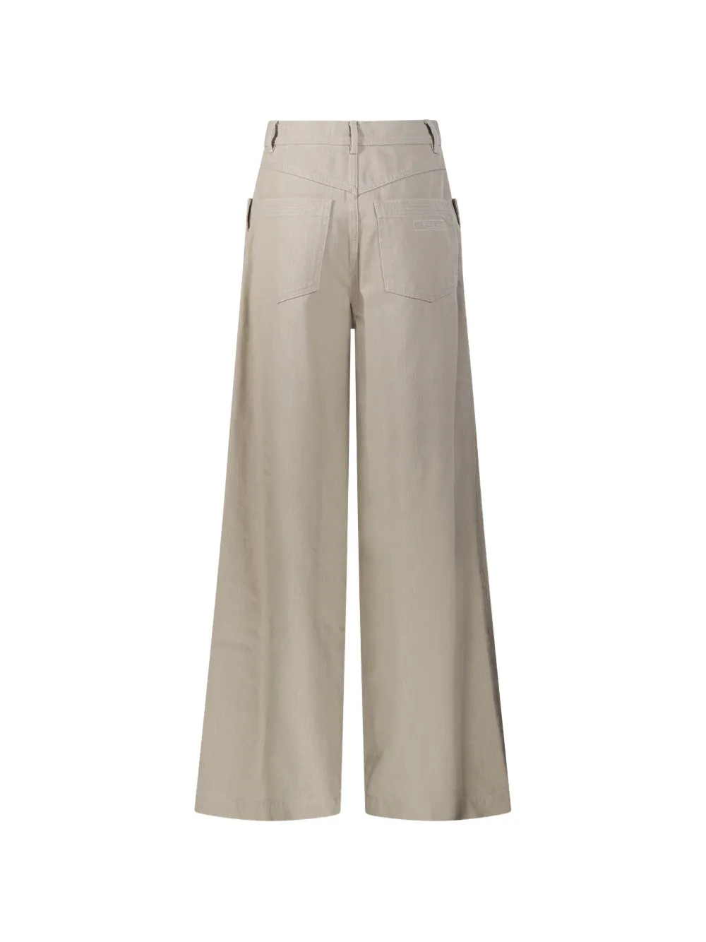 Max Mara Jeans met wijde pijpen Beige