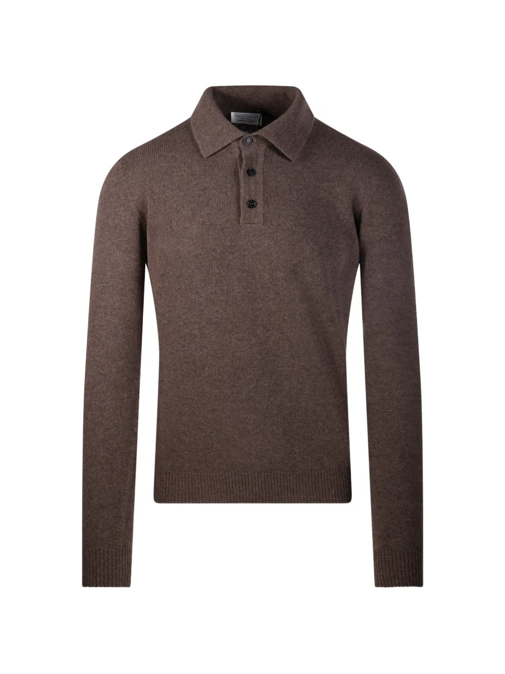 Roberto Collina polo-collar long-sleeve sweater - Braun