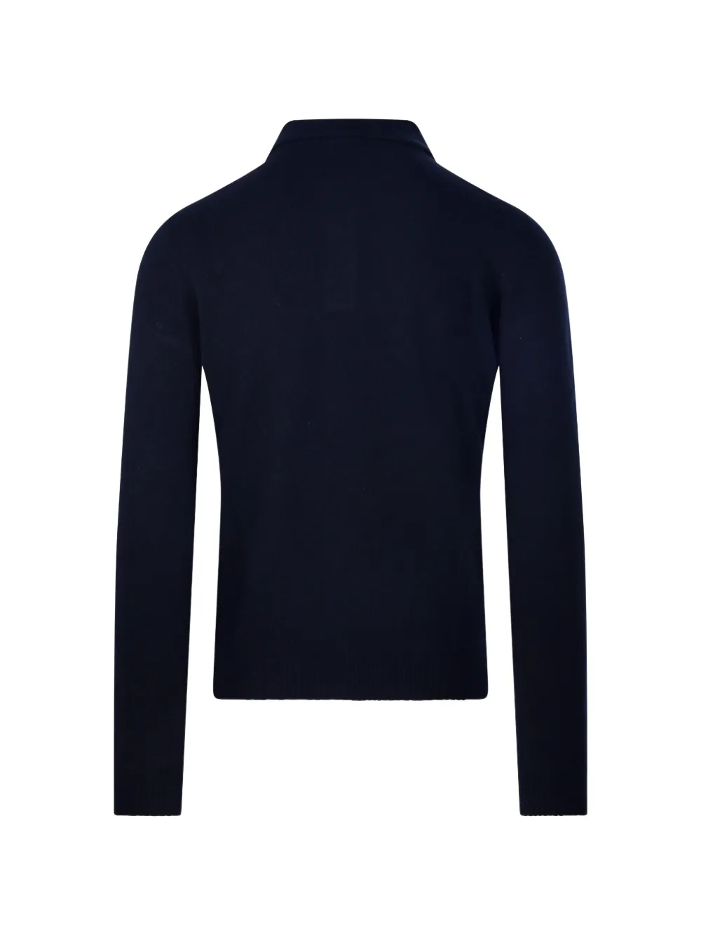 Roberto Collina Trui met polokraag en lange mouwen Blauw