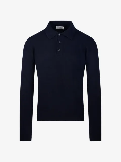 Roberto Collina long-sleeve polo-collar sweater
